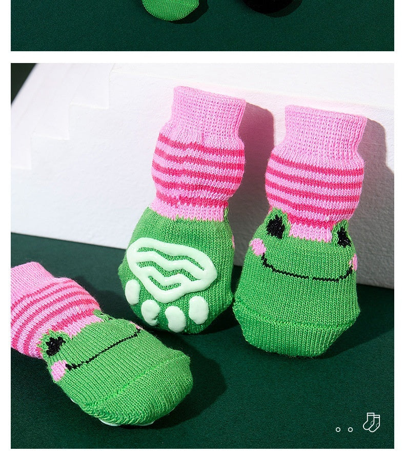 Non-slip pet socks
High-quality pet socks
Teddy dog socks
Corgi socks
Cat socks with non-slip sole
Cartoon animal print pet socks
Non-slip socks for pets
Pet paw protection socks
Cute pet socks
4-pack pet socks for dogs and cats