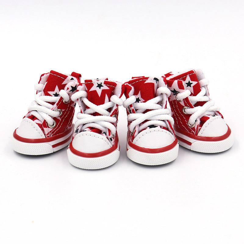 Four-season dog shoes
Small dog canvas shoes
Breathable dog shoes
Comfortable dog footwear
Soft dog shoes
Canvas shoes for dogs
Dog shoes for all seasons
Lightweight dog shoes
Protective dog shoes
Cozy pet shoes