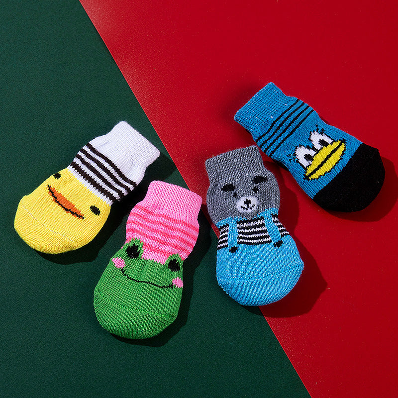Non-slip pet socks
High-quality pet socks
Teddy dog socks
Corgi socks
Cat socks with non-slip sole
Cartoon animal print pet socks
Non-slip socks for pets
Pet paw protection socks
Cute pet socks
4-pack pet socks for dogs and cats