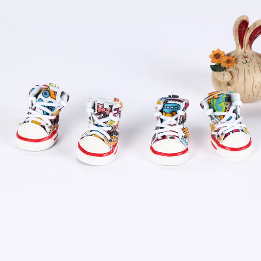 Breathable dog sneakers
Dog shoes for summer
Dog paw protection sneakers
Cartoon printed dog shoes
Summer dog shoes
Dog shoes for paw burns
Comfortable dog sneakers
Cute dog sneakers
Easy to clean dog shoes
Dog sneakers for outdoor walks