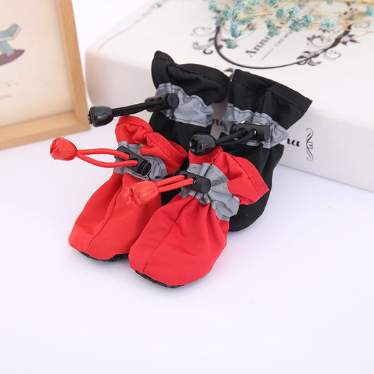 Colorful Printed Dog Shoes with Non-Slip Soles