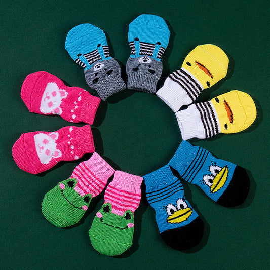 Non-slip pet socks
High-quality pet socks
Teddy dog socks
Corgi socks
Cat socks with non-slip sole
Cartoon animal print pet socks
Non-slip socks for pets
Pet paw protection socks
Cute pet socks
4-pack pet socks for dogs and cats