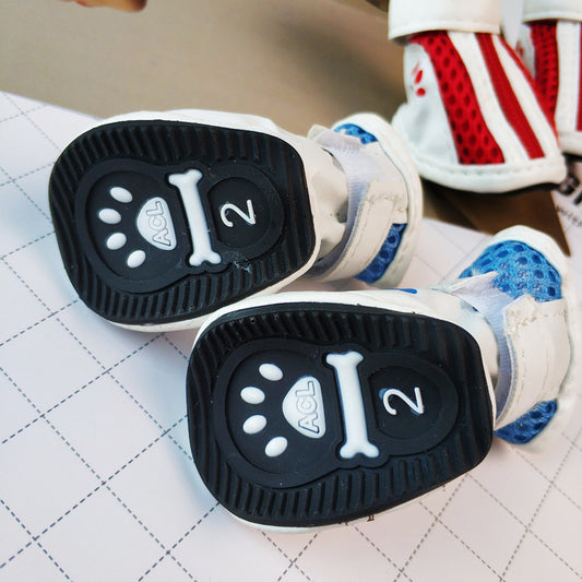 VIP Zipper Pet Sneaker for dogs – stylish and comfortable with a zipper design."
"Close-up of VIP Zipper Pet Sneaker showing zipper detail and comfort."
"Dog wearing VIP Zipper Pet Sneaker – perfect for all-day wear and paw protection."
"VIP Zipper Pet Sneaker in action – secure and trendy footwear for pets
