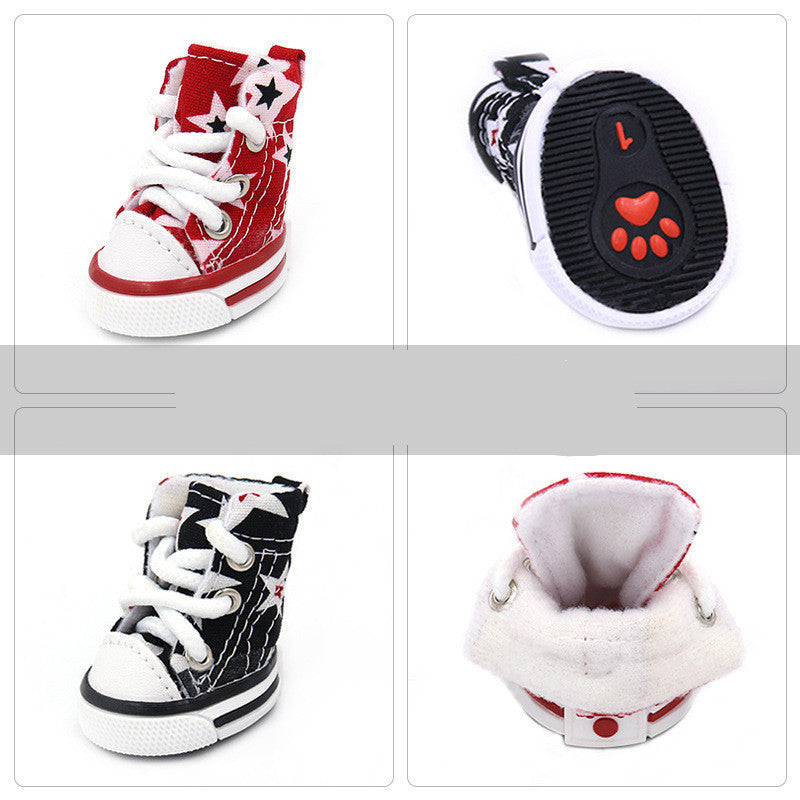 Four-season dog shoes
Small dog canvas shoes
Breathable dog shoes
Comfortable dog footwear
Soft dog shoes
Canvas shoes for dogs
Dog shoes for all seasons
Lightweight dog shoes
Protective dog shoes
Cozy pet shoes